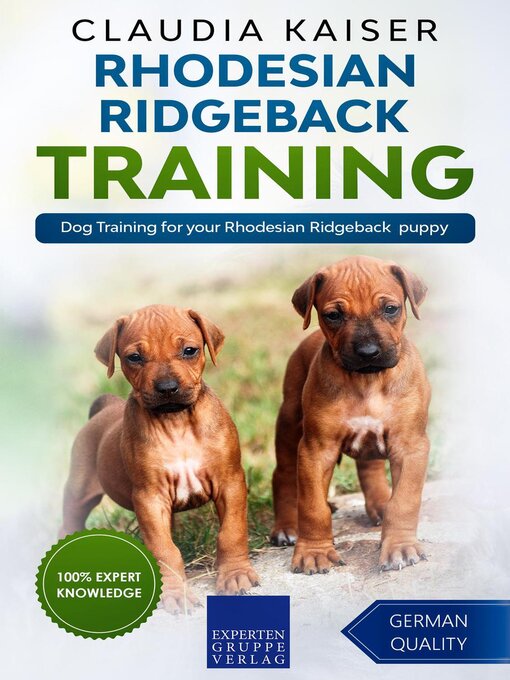 Title details for Rhodesian Ridgeback Training--Dog Training for your Rhodesian Ridgeback puppy by Claudia Kaiser - Wait list